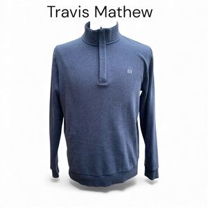 TravisMathew Men's Gray Quarter Zip Pullover
- Golf / Casual SZ M